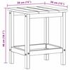 vidaXL Adirondack Oldals&oacute; Asztal Vil&aacute;gossz&uuml;rke 38 x 38 x 46 cm HDPE