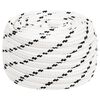 vidaXL feh&eacute;r poli&eacute;szter fonott cs&oacute;nakk&ouml;t&eacute;l 16 mm x 25 m