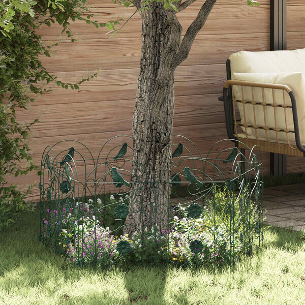 vidaXL Kerti Ker&iacute;t&eacute;s R&aacute;cs Z&ouml;ld 308,5 x 54,5 x 0,3 cm