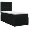 vidaXL Boxspring &aacute;gy matraccal fejt&aacute;ml&aacute;val Fekete 80 x 200 cm Sz&ouml;vet