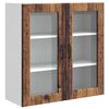 vidaXL Fali &uuml;veges szekr&eacute;ny PORTO Antik Fa 80 x 31 x 80 cm Szerelt Fa