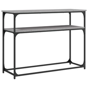 vidaXL sz&uuml;rke sonoma sz&iacute;nű szerelt fa t&aacute;lal&oacute;asztal 100x35,5x75 cm