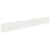 vidaXL Fűszeg&eacute;lyez&eacute;s 10 db 103 x 15 cm Ac&eacute;l Feh&eacute;r