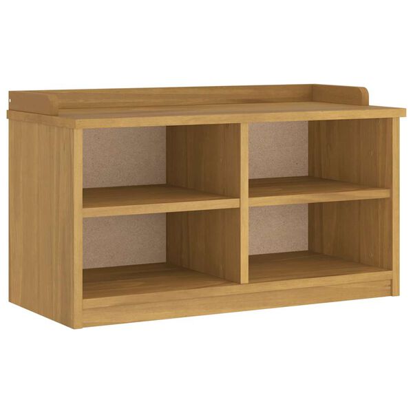 vidaXL SANDNES tömör fenyőfa előszobapad 87x40x50 cm