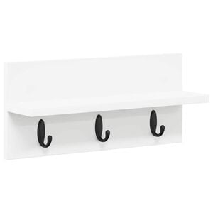 vidaXL Fali Kab&aacute;thorog Falra szerelhető Feh&eacute;r 40 x 10,5 x 18 cm