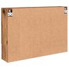 vidaXL T&uuml;k&ouml;rszekr&eacute;ny Falra szerelhető &Ouml;reg fa 80 x 17 x 55 cm Faanyag
