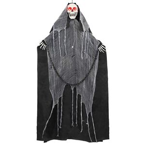 vidaXL Akaszthat&oacute; Halloween kasz&aacute;s SPOOKA Fekete 112 x 164 cm