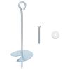 vidaXL F&ouml;ldi horgony 10 db &Oslash;10 x 30 cm Galvaniz&aacute;lt f&eacute;m Ez&uuml;st