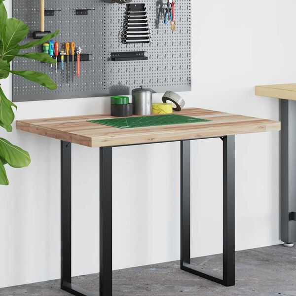 vidaXL kezeletlen t&ouml;m&ouml;r ak&aacute;cfa &iacute;r&oacute;asztallap 100 x 70 x 4 cm