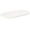 vidaXL feh&eacute;r t&ouml;m&ouml;r fenyőfa ov&aacute;lis asztallap 110x55x2,5 cm
