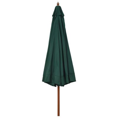 vidaXL zöld kültéri napernyő farúddal 330 cm