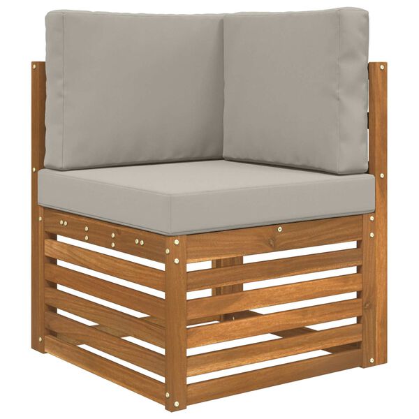 vidaXL K&uuml;lt&eacute;ri kanap&eacute; p&aacute;rna 3 pcs Sz&uuml;rke Poli&eacute;szter