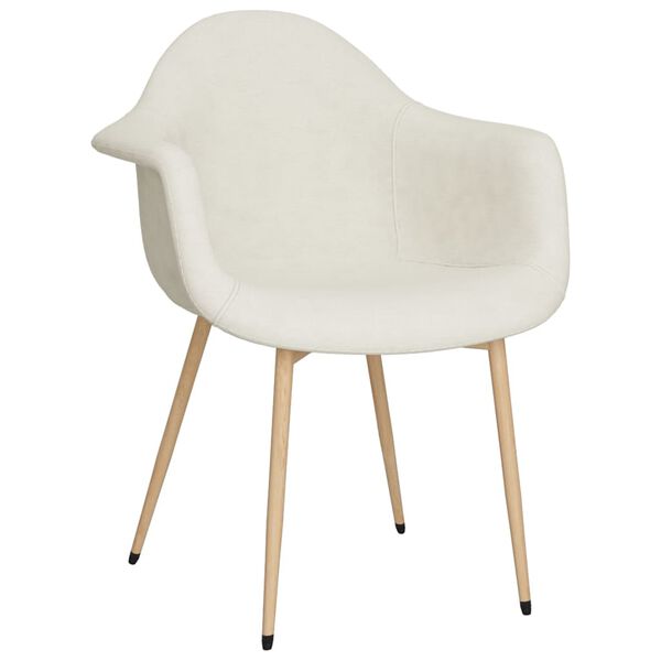 vidaXL 2 db kr&eacute;msz&iacute;nű sz&ouml;vet &eacute;tkezősz&eacute;k