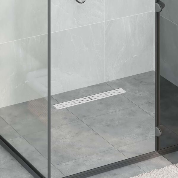 vidaXL Zuhanylefoly&oacute; vonalform&aacute;val Ez&uuml;st 60 cm Rozsdamentes ac&eacute;l 304