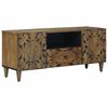 vidaXL TV szekr&eacute;ny Barna 105 x 33,5 x 46 cm T&ouml;m&ouml;r Mang&oacute;f&aacute;t