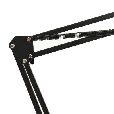 vidaXL fekete asztalra szerelhető acél mikrofonállvány