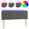 vidaXL s&ouml;t&eacute;tsz&uuml;rke b&aacute;rsony LED-es fejt&aacute;mla 144x5x78/88 cm