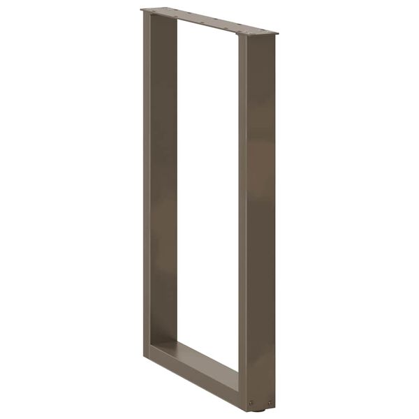 vidaXL 2 db U alak&uacute; b&aacute;rasztall&aacute;b nat&uacute;r ac&eacute;lb&oacute;l 60x(90-91) cm