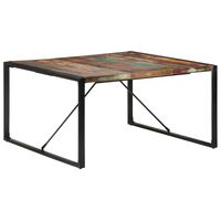 vidaXL tömör újrahasznosított fa étkezőasztal 140 x 140 x 75 cm