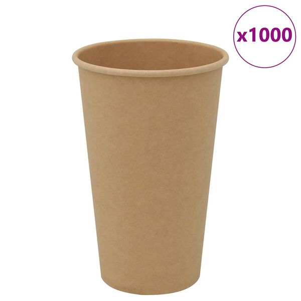 vidaXL 1000 db barna papír kávéscsészék 16oz 400ml