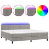 vidaXL vil&aacute;gossz&uuml;rke b&aacute;rsony rug&oacute;s &eacute;s LED-es &aacute;gy matraccal 200x200 cm