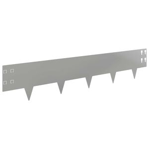 vidaXL Fűszeg&eacute;lyez&eacute;s 30 db 100 x 20 cm Ac&eacute;l Ez&uuml;st