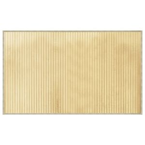 vidaXL n&eacute;gysz&ouml;gletű vil&aacute;gos term&eacute;szetes bambusz szőnyeg 60 x 100 cm