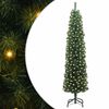 vidaXL Mű kar&aacute;csonyfa 300 LED-del Z&ouml;ld 180 cm PVC, ac&eacute;l &eacute;s műanyag