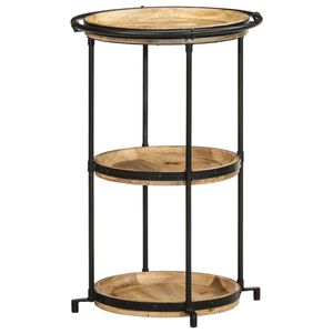 vidaXL t&ouml;m&ouml;r mang&oacute;fa kisasztal &Oslash;55x83 cm