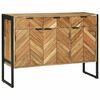 vidaXL Sz&eacute;f 100 x 30 x 75 cm T&ouml;m&ouml;r ak&aacute;cfa
