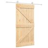 vidaXL Cs&uacute;sz&oacute; ajt&oacute; Term&eacute;szetes &eacute;s Feh&eacute;r 100 x 210 cm T&ouml;m&ouml;r Fenyőfa