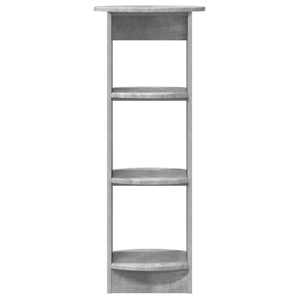 vidaXL Oldals&oacute; szekr&eacute;ny Beton Sz&uuml;rke 40 x 40 x 100 cm M&eacute;rn&ouml;ki fa