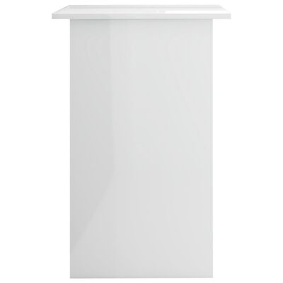 vidaXL magasfényű fehér forgácslap íróasztal 90 x 50 x 74 cm