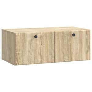 vidaXL Fali TV szekr&eacute;ny 78,5 x 41 x 30 cm Sonoma T&ouml;lgy Szerelt Fa