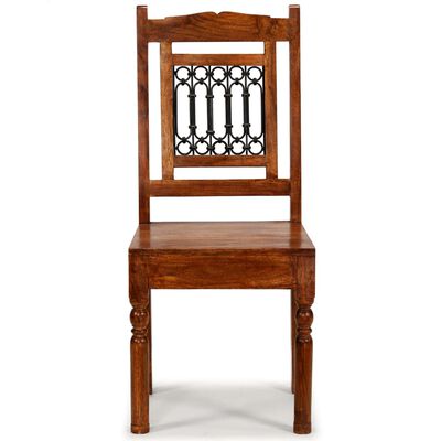 vidaXL 6 db klasszikus stílusú tömör fa szék paliszander felülettel