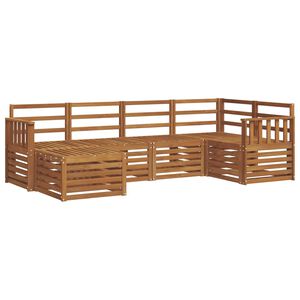 vidaXL Szegment&aacute;lt kanap&eacute; szett 6 pcs Term&eacute;szetes