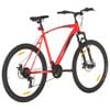 vidaXL 21 sebességes piros mountain bike 29 hüvelykes kerékkel 53 cm