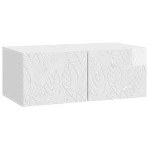 vidaXL Fali TV szekr&eacute;ny 59,5 x 41 x 30 cm Magasf&eacute;nyű Feh&eacute;r Szerelt Fa