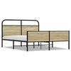 vidaXL sonoma t&ouml;lgysz&iacute;nű f&eacute;m &aacute;gykeret matrac n&eacute;lk&uuml;l 160 x 200 cm