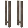 vidaXL 2 db nat&uacute;r ac&eacute;l konzolasztal l&aacute;b 38x(72-73) cm ac&eacute;l