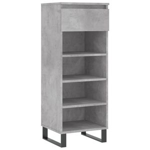 vidaXL betonsz&uuml;rke szerelt fa cipőszekr&eacute;ny 40 x 36 x 105 cm