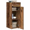 vidaXL Széf fiókkal Régi fa 30 x 42.5 x 93 cm Faanyag