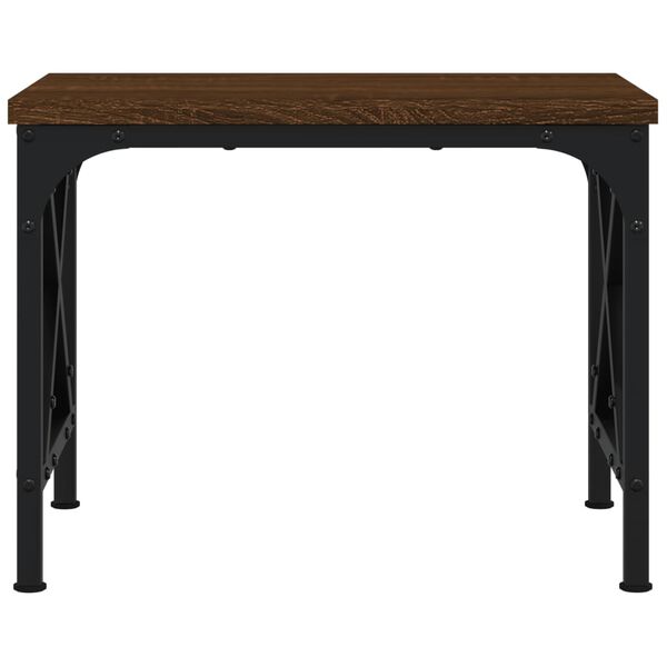 vidaXL barna t&ouml;lgysz&iacute;nű szerelt fa nyomtat&oacute;&aacute;llv&aacute;ny 40 x 30 x 31 cm