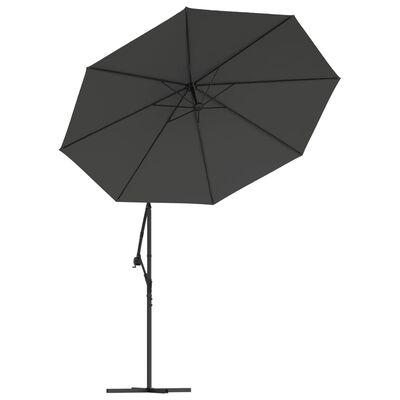 vidaXL antracitszürke konzolos napernyő csereponyva 300 cm