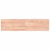 vidaXL vil&aacute;gosbarna kezelt t&ouml;m&ouml;r asztallap 160x40x(2-4) cm