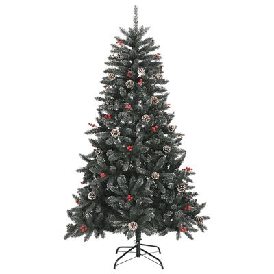 vidaXL zöld PVC műkarácsonyfa állvánnyal 150 cm