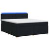 vidaXL Boxspring &aacute;gy matraccal fejt&aacute;ml&aacute;val Fekete 160 x 200 cm Sz&ouml;vet