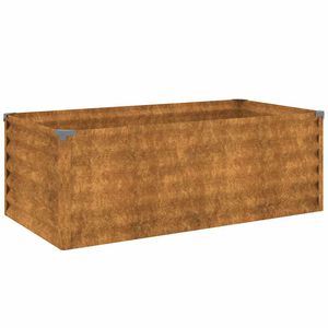 vidaXL Corten ac&eacute;l kerti magas&aacute;gy&aacute;s 100 x 50 x 36 cm