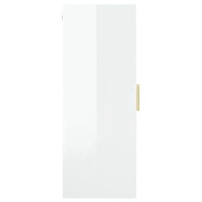 vidaXL magasfényű fehér faliszekrény 69,5 x 34 x 90 cm