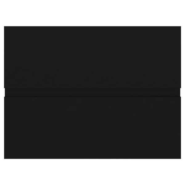 vidaXL fekete szerelt fa mosdószekrény 60 x 38,5 x 45 cm